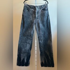 DSQUARED2 San Diego Women’s Black Acid Wash Corduroy Jeans NWT IT 42